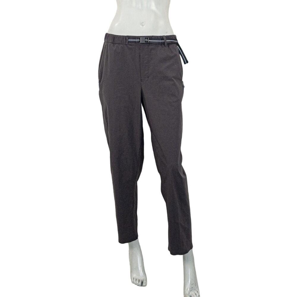 Lululemon LAB Sarala Pants in Gray adjustible fit Belt size 8